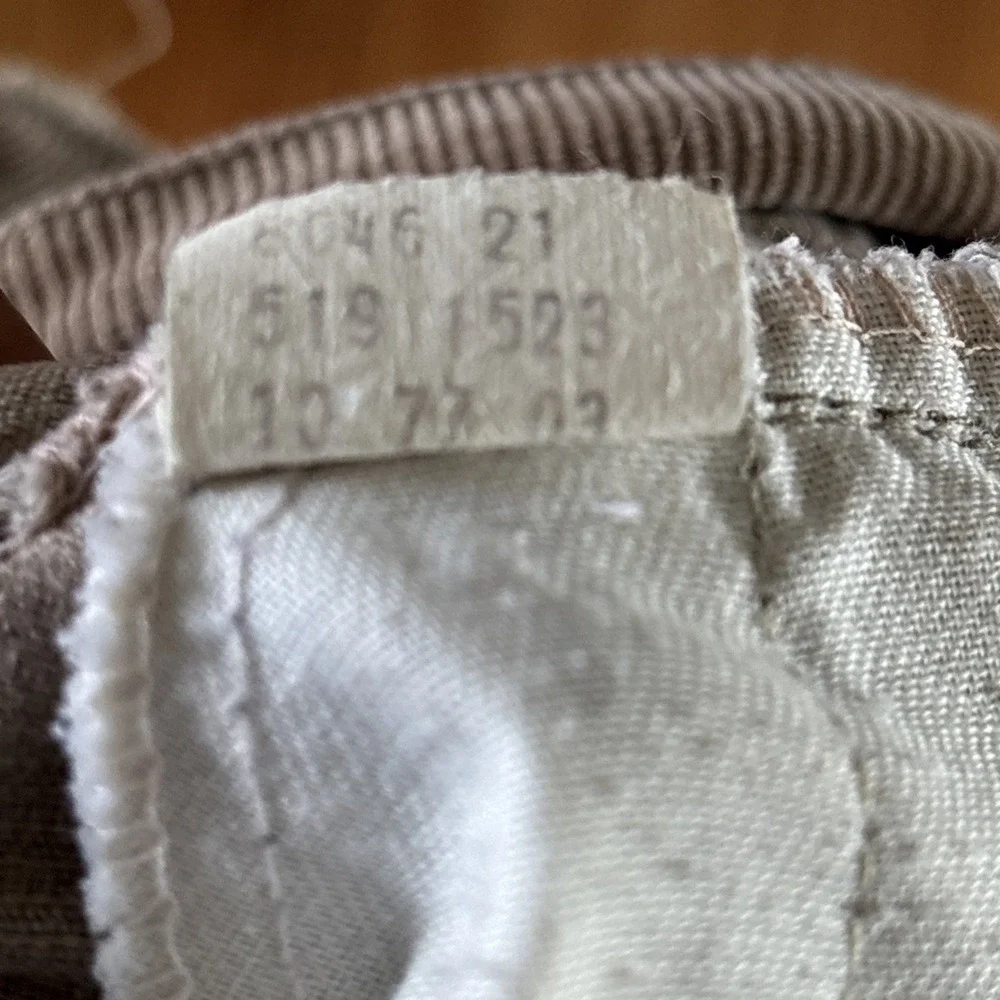Vintage 70's Levi's Corduroy Pants Men's 34x32 White‎ Tab Light Brown Talon 42